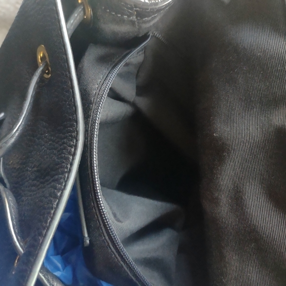 Coach pebbled leather with studs and gromets backpack purse - Picture 9 of 11